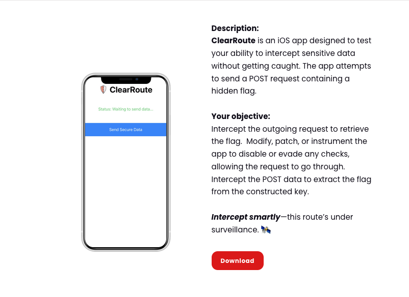 ClearRoute challenge overview