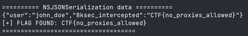 ClearRoute serialized JSON flag capture