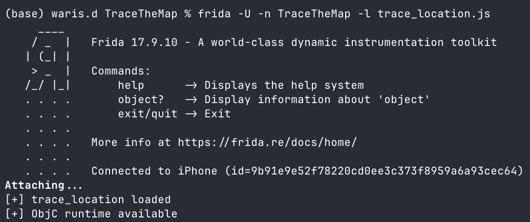 Tracing location-related Objective-C methods