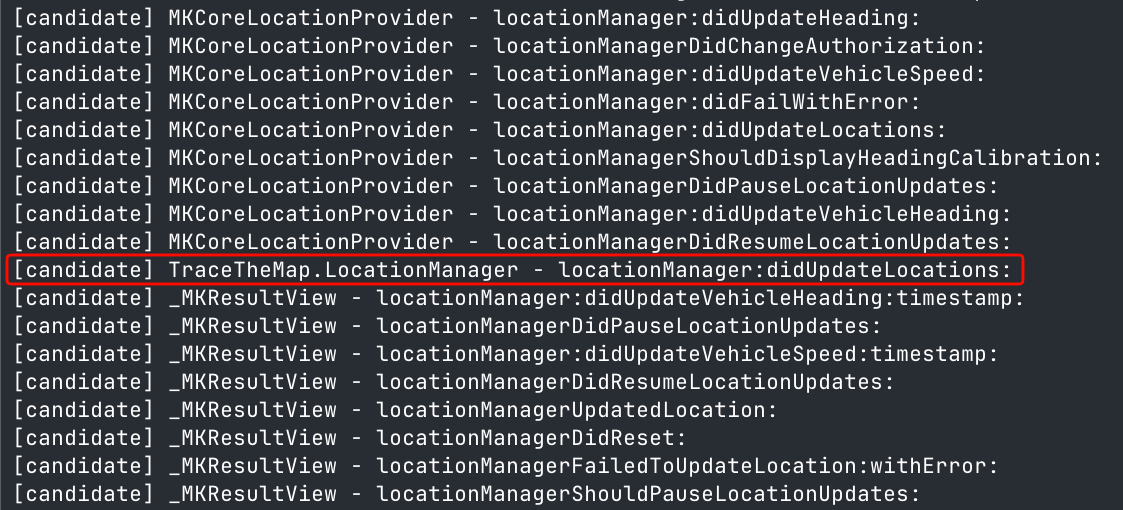 TraceTheMap LocationManager candidate