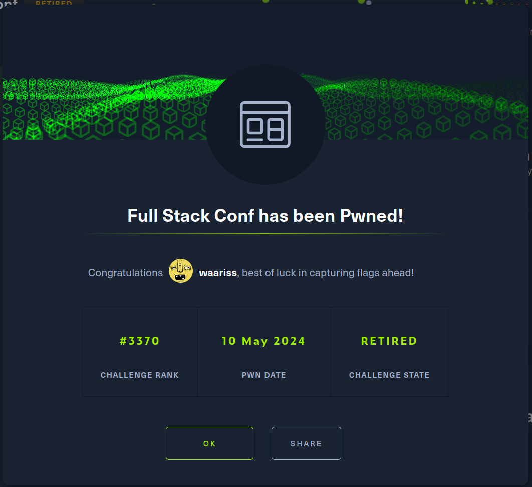 Full Stack Conf challenge