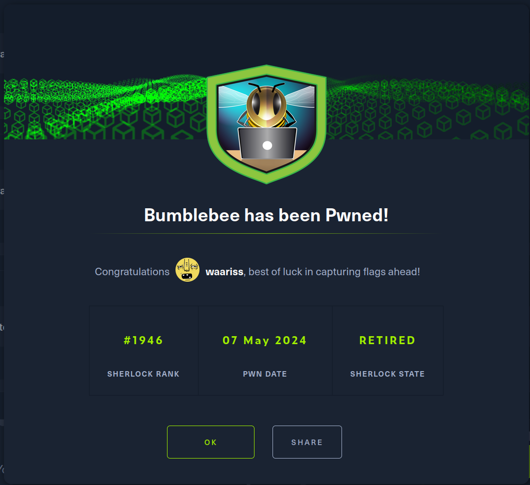 Bumblebee Sherlock overview