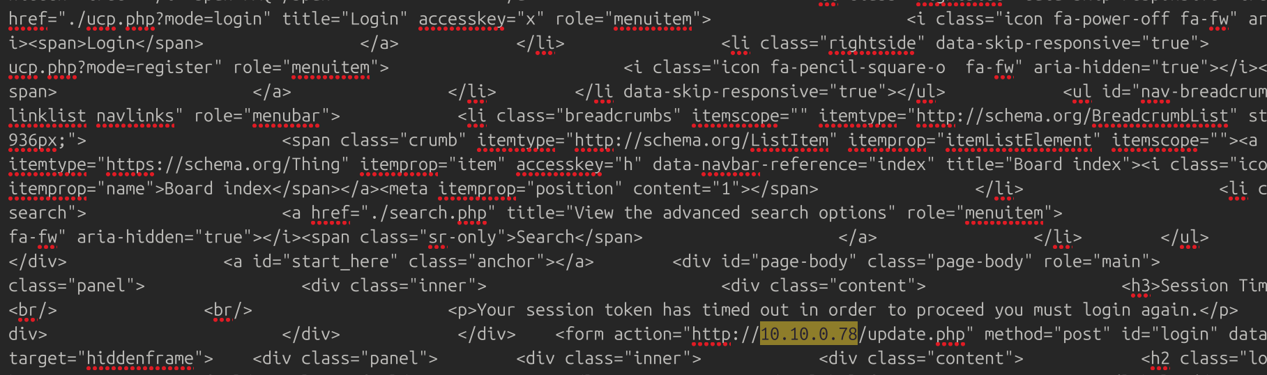 Credential stealer URI