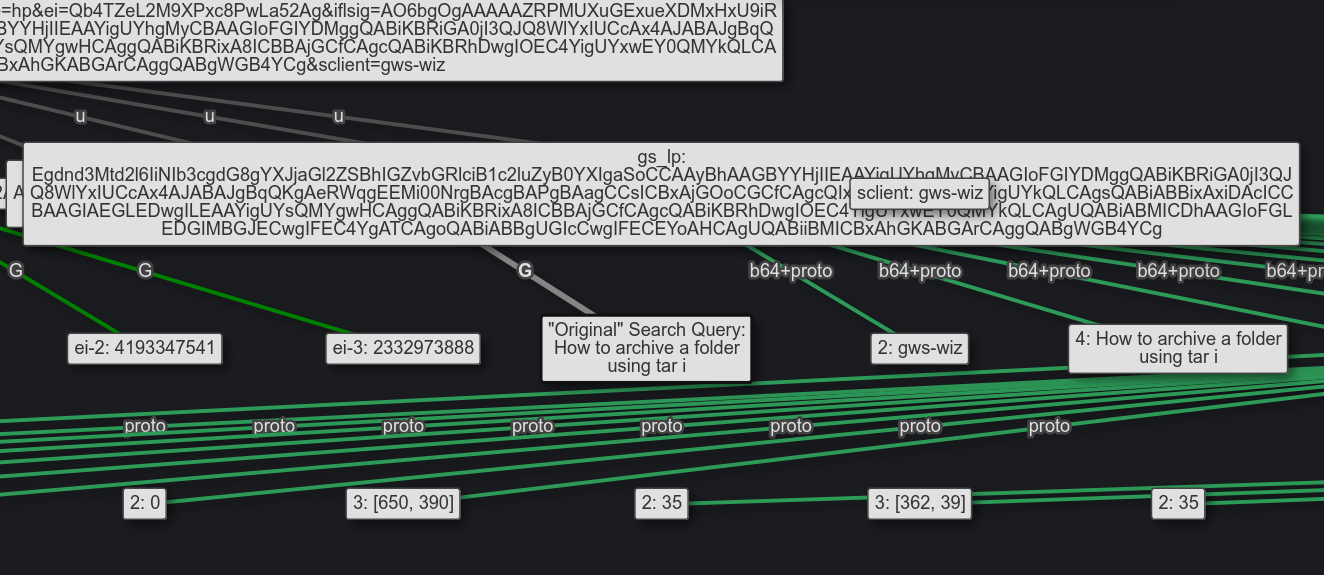 Original typed search text