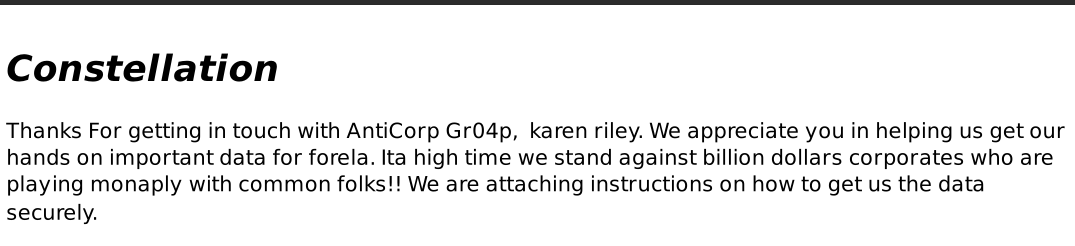 Threat group and insider evidence