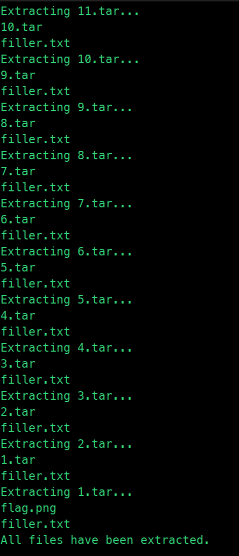 Extraction output
